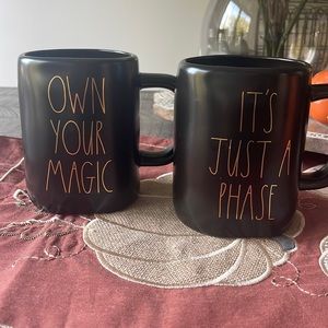 Rae Dunn Lunar Mug Set- Halloween Moon Phases